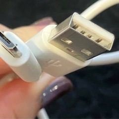 【決まりました】USBコードのBタイプ 白 47cmの画像
