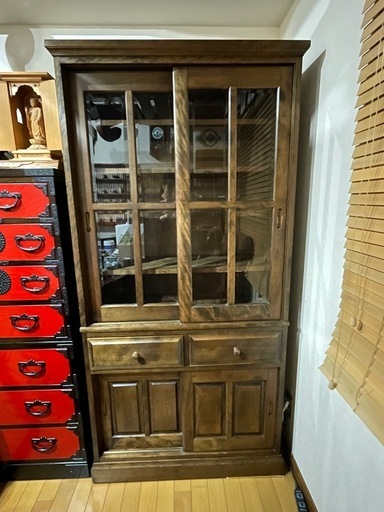家具　食器棚　アンティーク　高級