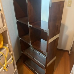 【手作り】　木製収納棚の画像