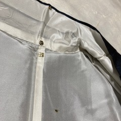 着物　バッグ　2点セット　紬　袷　しつけ糸付き　未使用品の画像