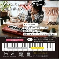 【新品未使用 未開梱】カシオ　CASIO　ベーシックキーボード レッド [61鍵盤]　CT-S200RDの画像