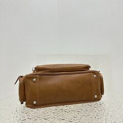 MIU MIU/ミュウミュウ ナッパレザー トップハンドルバッグ  ブラウンの画像