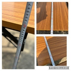 テーブル2個、いす4個の画像