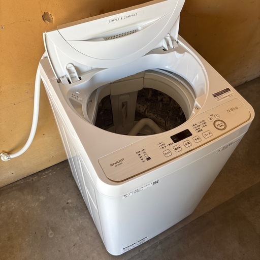SHARP洗濯機 5.5kg ES-GE5D-W | ヤマダウェブコム