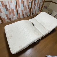 折りたたみ　電動リクライニングベッドの画像