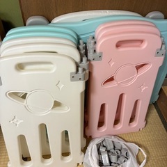 WEIMALL　ベビーサークル 折りたたみ 扉付き ベビーガード (10枚セット) おもちゃ付き ドアロック機能 ベビーフェンス キッズサークルの画像