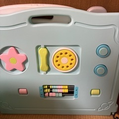 WEIMALL　ベビーサークル 折りたたみ 扉付き ベビーガード (10枚セット) おもちゃ付き ドアロック機能 ベビーフェンス キッズサークルの画像