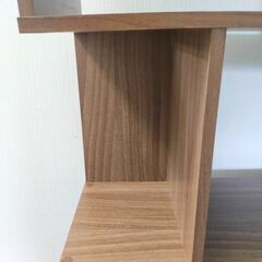 △ オープンラック 本棚 4段 木製 高さ 140cm 幅 62.2cm 奥行 28cm 剥がれあり 現状渡しの画像