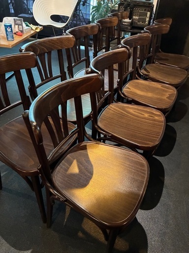 アンティーク　ベントウッドチェア10脚セット