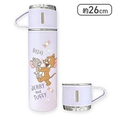 新品 トムとジェリー2カップ付きステンレスボトル②の画像