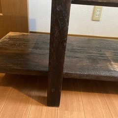 チーク材　テレビボード　傷みありの画像