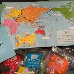 くもん　公文　世界地図パズルの画像