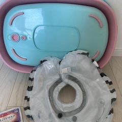 ベビーバス　赤ちゃん浮き輪　セットの画像
