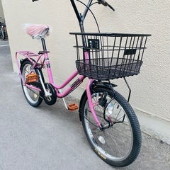 ※速攻で決まりました！※　20インチのミニサイクル。変速なし。タイヤ、チェーン、サドル、ブレーキなど高い修理代になる箇所は全部新品に交換してるので、買ってすぐに修理などはないと思います！また譲渡証明なども必要なくスムーズに防犯登録もできますよ！今日納車可能な場合1000円引きしますの画像