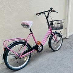 ※速攻で決まりました！※　20インチのミニサイクル。変速なし。タイヤ、チェーン、サドル、ブレーキなど高い修理代になる箇所は全部新品に交換してるので、買ってすぐに修理などはないと思います！また譲渡証明なども必要なくスムーズに防犯登録もできますよ！今日納車可能な場合1000円引きしますの画像