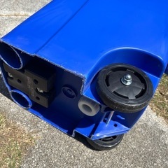 リス 大型 ゴミ箱 キャスターペール ブルー 45L 2輪 排水栓付き 日本製 の画像