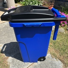 リス 大型 ゴミ箱 キャスターペール ブルー 45L 2輪 排水栓付き 日本製 の画像