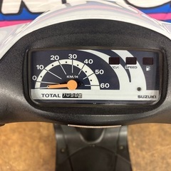 🉐即乗りOK！　スズキ　レッツⅡ　セル1発　2スト　実働車　原付　バイクの画像
