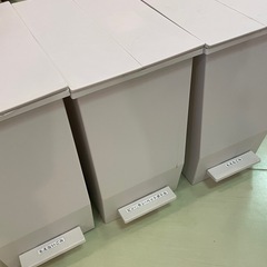 ゴミ箱 ゴミ 白　3点セット　の画像