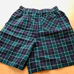 FUKUZO チェック柄キュロットパンツの画像