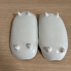 益子焼＊パンダの長皿セットの画像