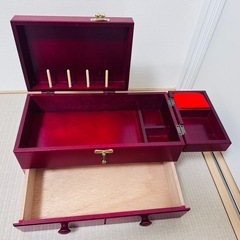 レトロな裁縫箱の画像