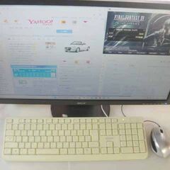 [ピカピカゲーミングPC] 本体+モニター+マウス+キーボードのフルセット！](Win11HOME) Core I7+16GB-RAM+GTX670の画像