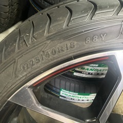 美品　夏タイヤ　アルミホイル付　 255/40R18 トヨタ　ダンロップ　の画像