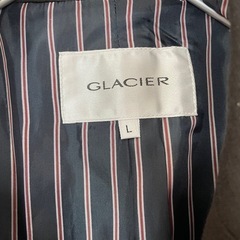 GLACIER ダークグレー テーラードジャケット ゴールドボタン Lサイズの画像