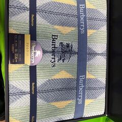 BURBERRY バーバリー タオルケット 綿100 寝具@Yの画像