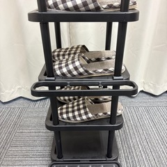 シューズラック+オマケスリッパ8足の画像