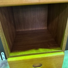 【リユース☆エコちょっぷ】木製キャビネット　電話台の画像