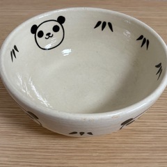 益子焼＊パンダのどんぶりの画像