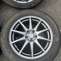 ロクサーニスポーツ 18in 7.5J +38 PCD114.3 トーヨー ウィンタートランパスTX 225/60R18 エクストレイル CX-5 CX-8の画像