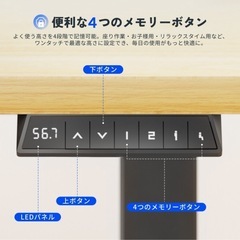 【40%OFF】FlexiSpot EF1 T電動昇降ローデスク(ブラック)の画像