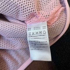 adidas フリースジャケット 黒/ピンク Sサイズ アディダスの画像