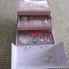 レイス（Race）バニティメイクボックス　3段　ユニコーン　女の子 メイク セットの画像