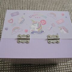 レイス（Race）バニティメイクボックス　3段　ユニコーン　女の子 メイク セットの画像