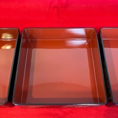P36 【未使用】重箱 三段 22.5cm角 重台付の画像