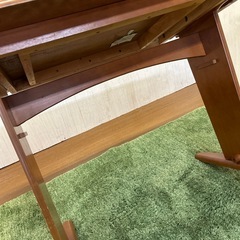 【リユース☆エコちょっぷ】折りたたみ　ダイニングテーブル　広さ調整の画像