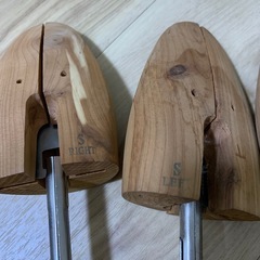 木製 シューキーパー S Mサイズ 三足セット　メンズの画像
