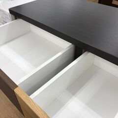 ★リユースのサカイ春日部店★KJ11267 ニトリ ハイチェスト ブラウン H131×W80×D42 クリーニング済みの画像