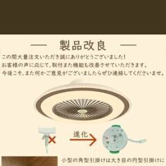 LED照明 扇風機付きの画像