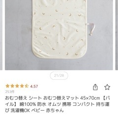 美品　おむつ替えシート
の画像