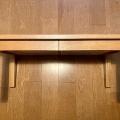 無印良品 無垢材ローテーブル・オーク材　 の画像