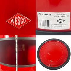 未使用品 Wesco ウェスコ その他雑貨 スチール レッド スモーキングスタンド/灰皿付きゴミ箱【中古】【送料無料】の画像