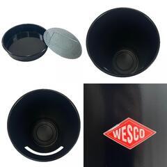 未使用品 Wesco ウェスコ その他雑貨 スチール ブラック スモーキングスタンド/灰皿付きゴミ箱【中古】【送料無料】の画像