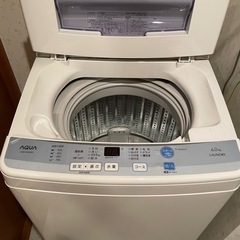 AQUA洗濯機6.0kgの画像