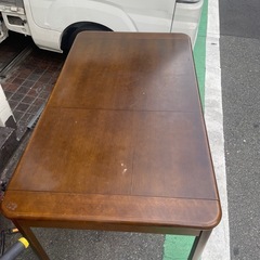 日進木工 伸長式 ダイニングテーブル  エクステンション オーク材 食卓テーブル 飛騨の家具 楢材 モダン 食卓机の画像