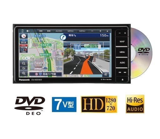 [新品・未使用品]値下げ可PanasonicカーナビCN-HE01WD他ケーブル2点おまけ Panasonic - Panasonicナビオプションケーブルセット（中古品）の通販 